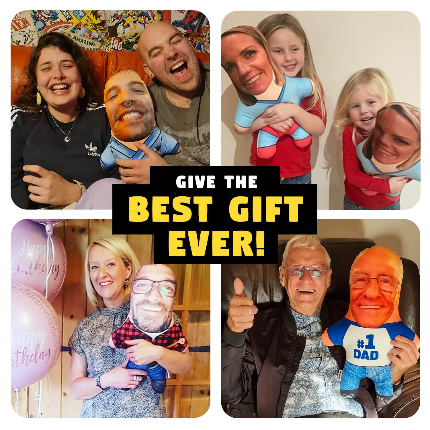 Firefighter Face Pillow