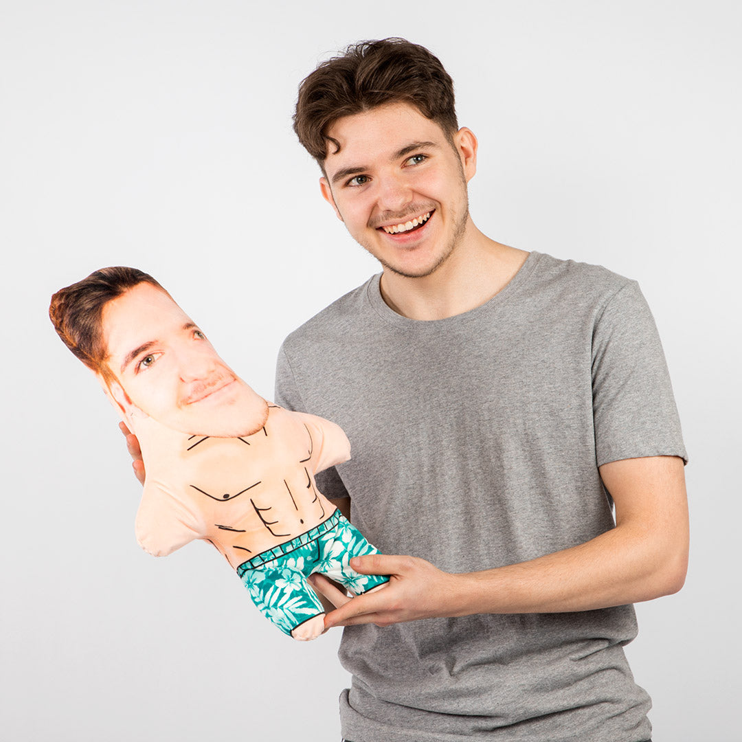 Beach Boy Face Pillow