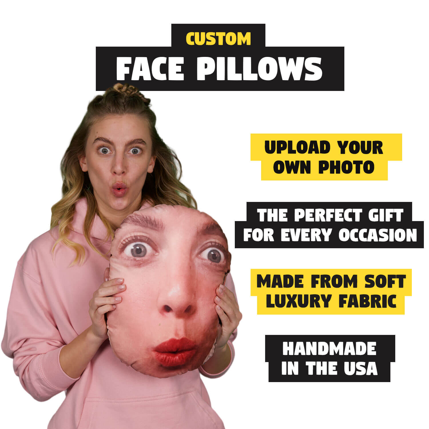 Custom Dog Face Pillow