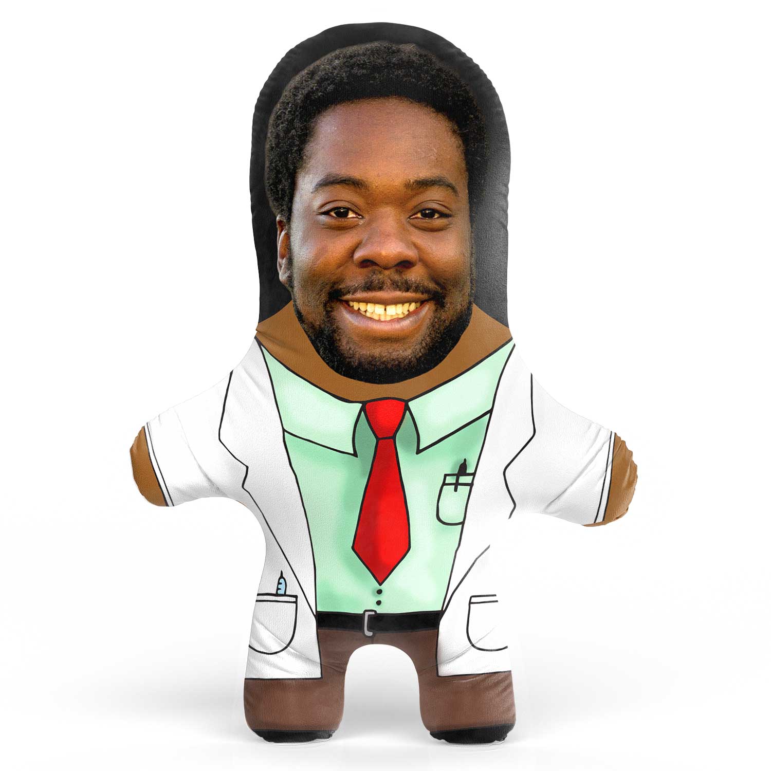 Male Doctor Face Pillow