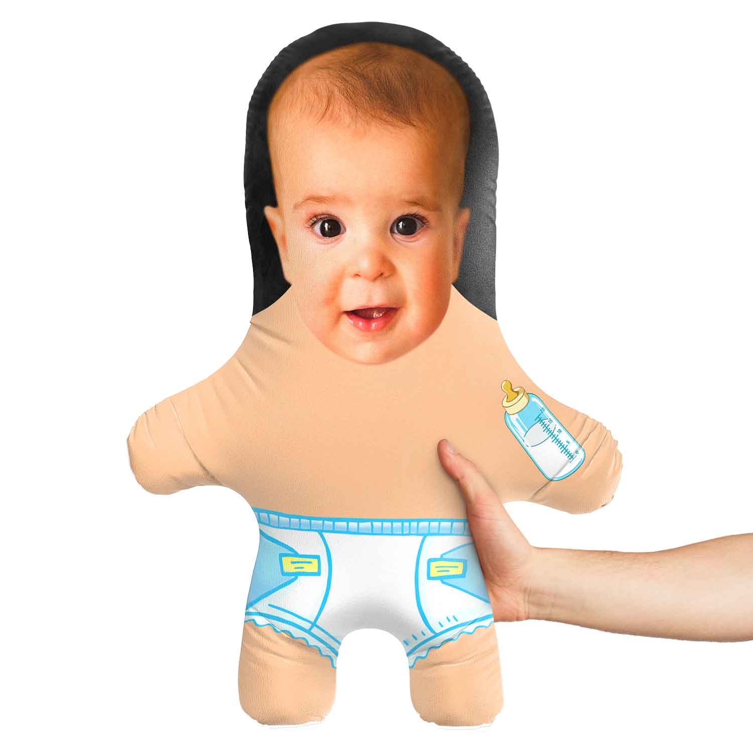 Baby Blue Face Pillow