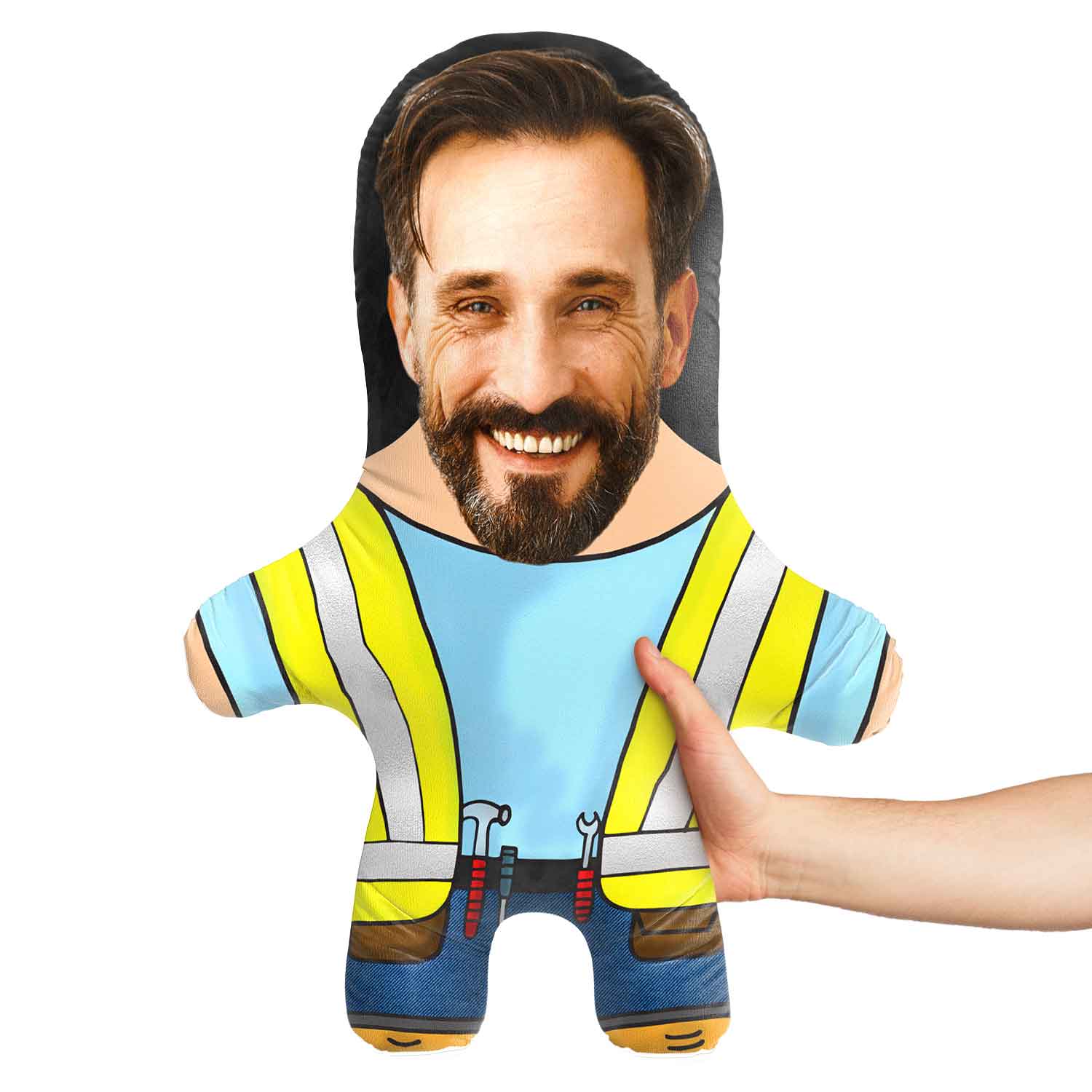 Builder Face Pillow