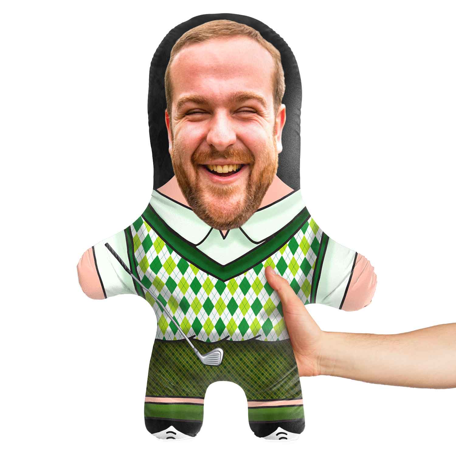 Golfer Face Pillow