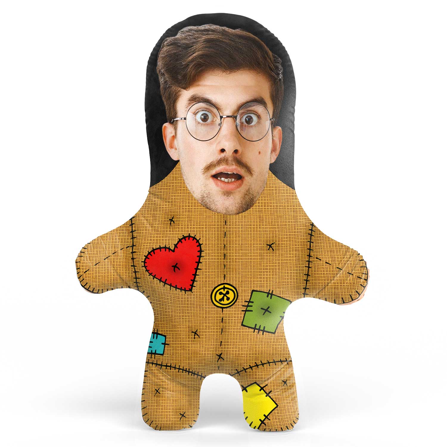 Voodoo Doll Face Pillow