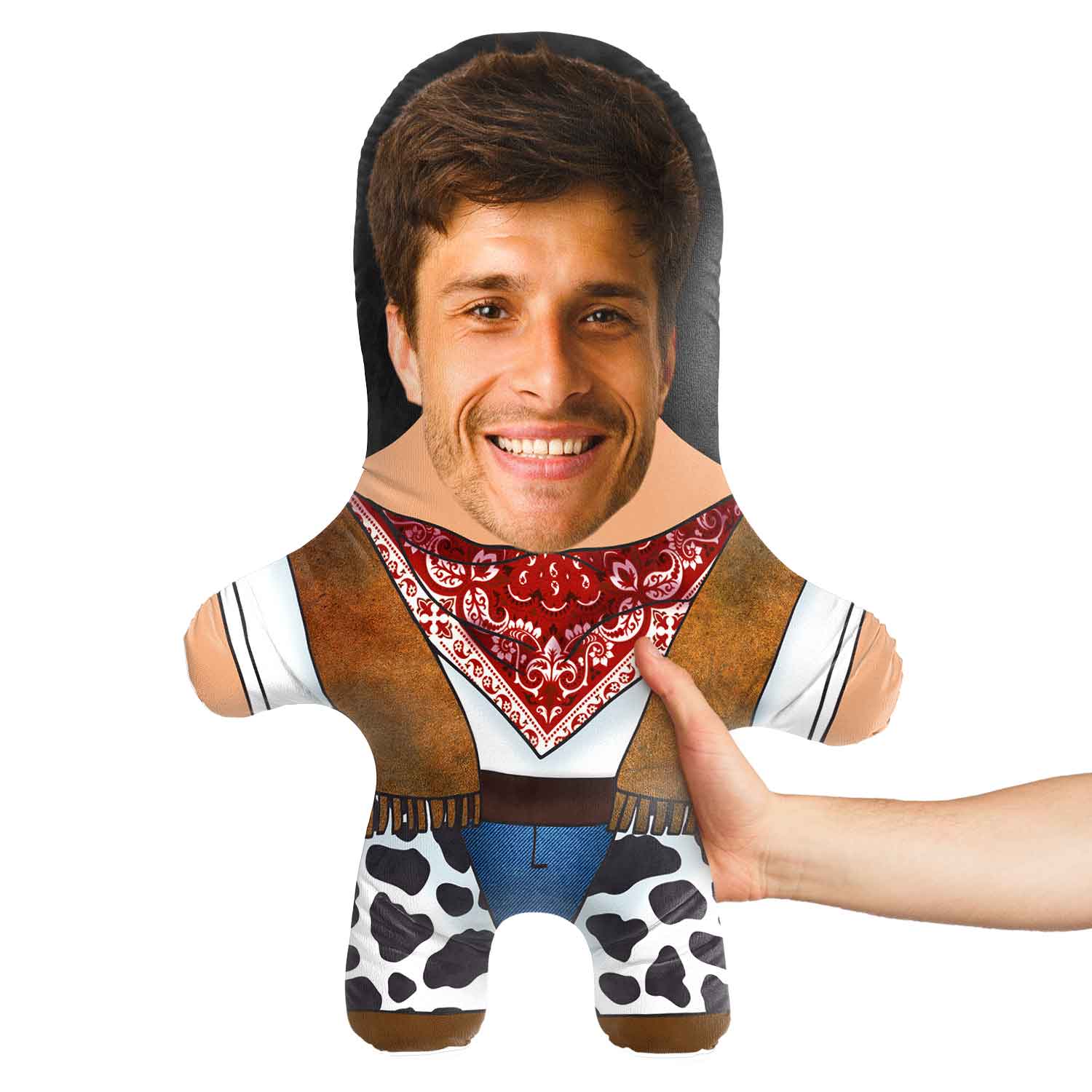 Cowboy Face Pillow