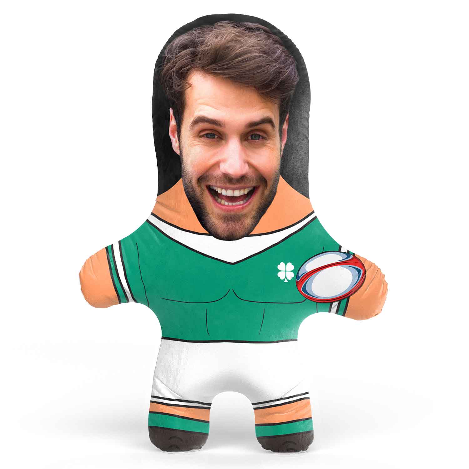 Ireland Rugby Face Pillow