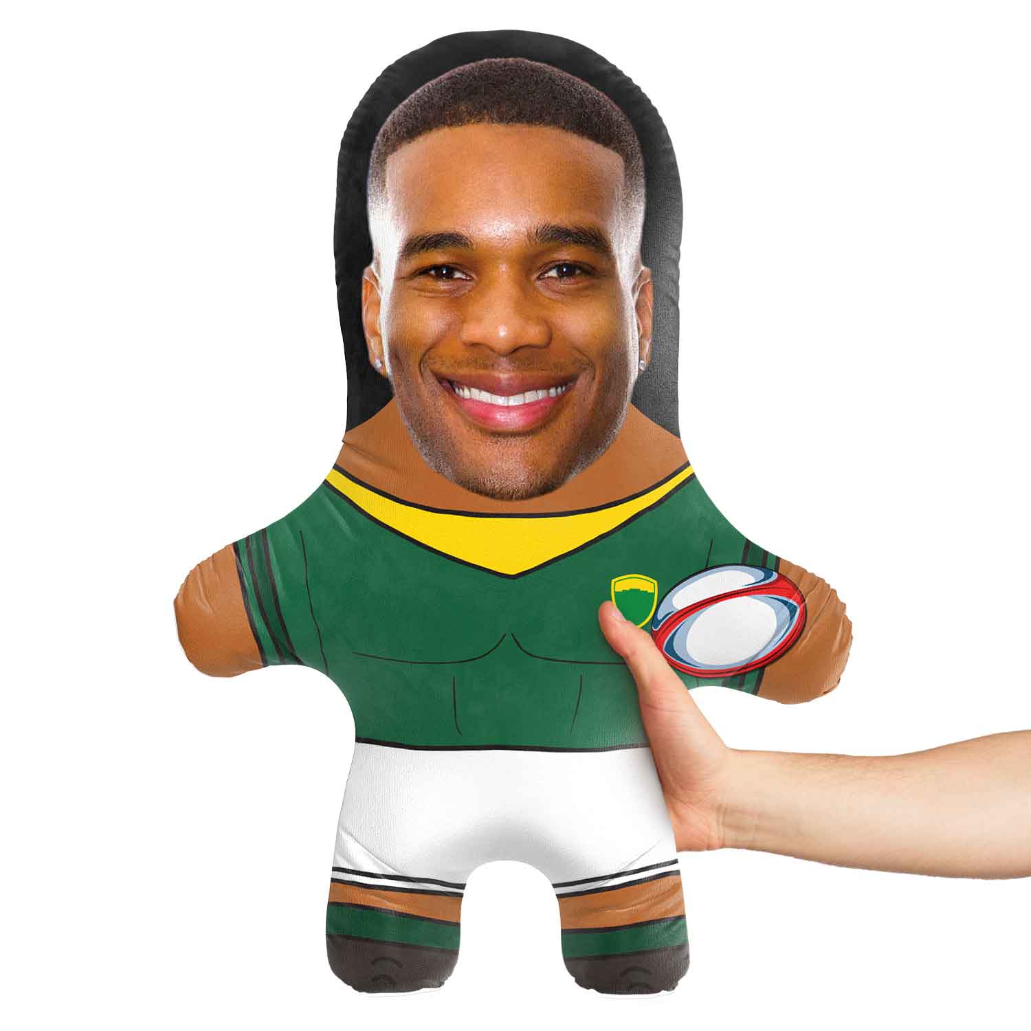 South Africa Rugby Face Pillow