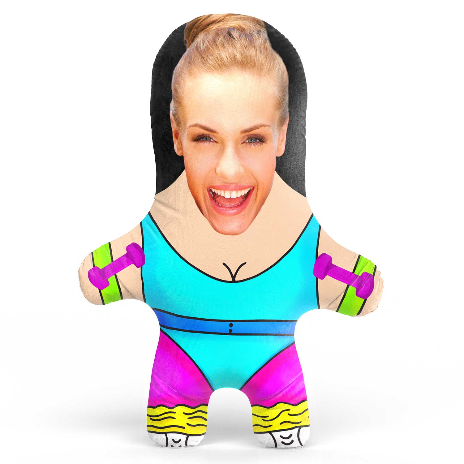 70's Gym Face Pillow