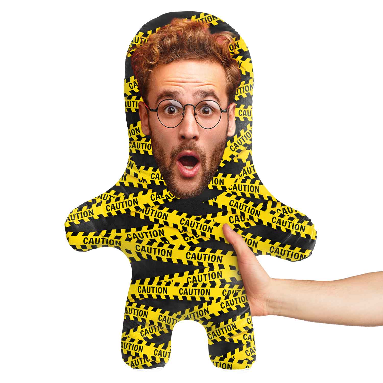 Caution Face Pillow
