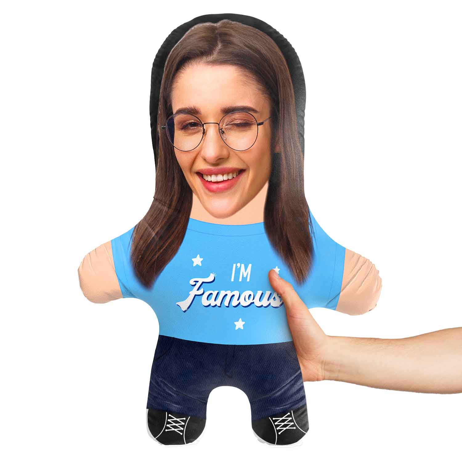 I'm Famous Face Pillow