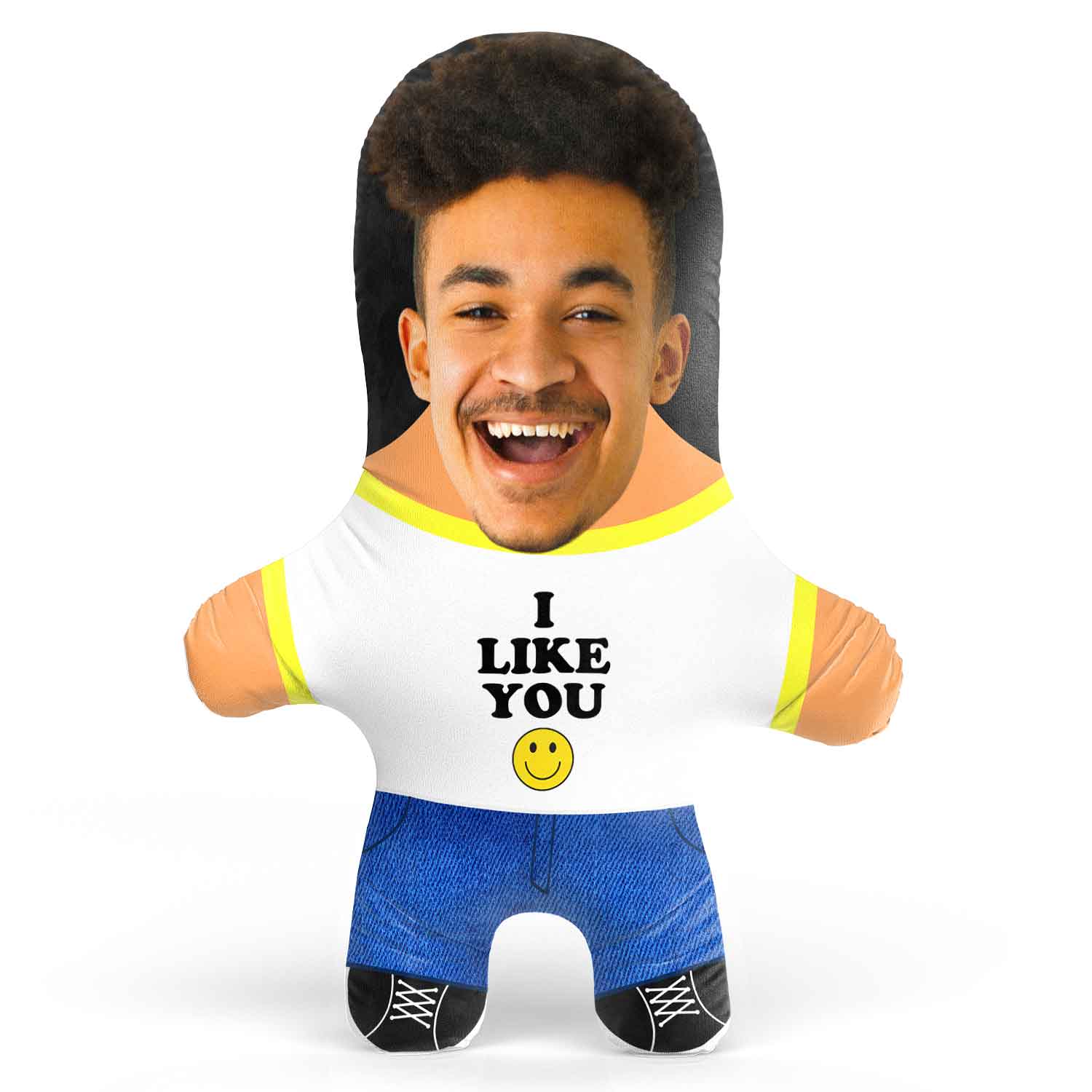 I Like You Face Pillow