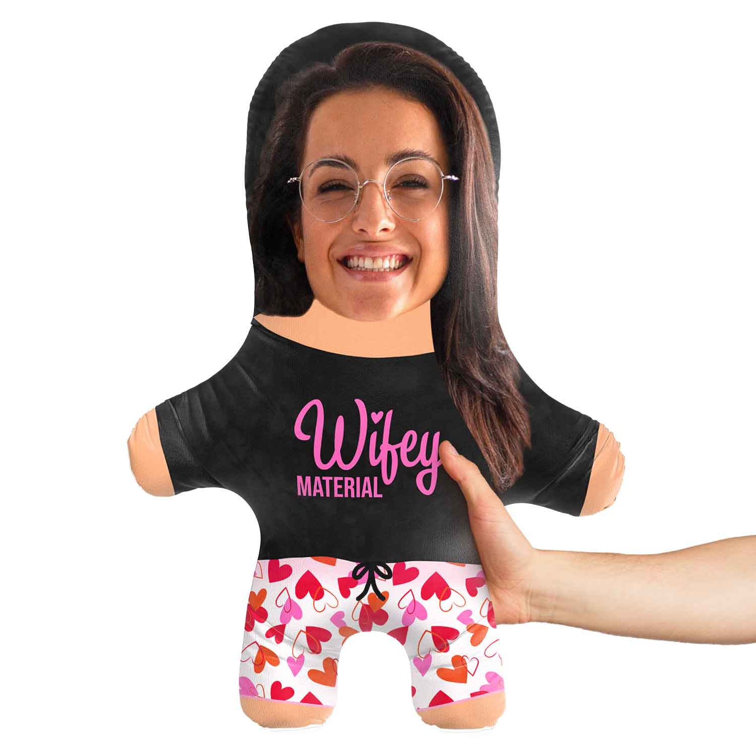 Wifey Material Face Pillow