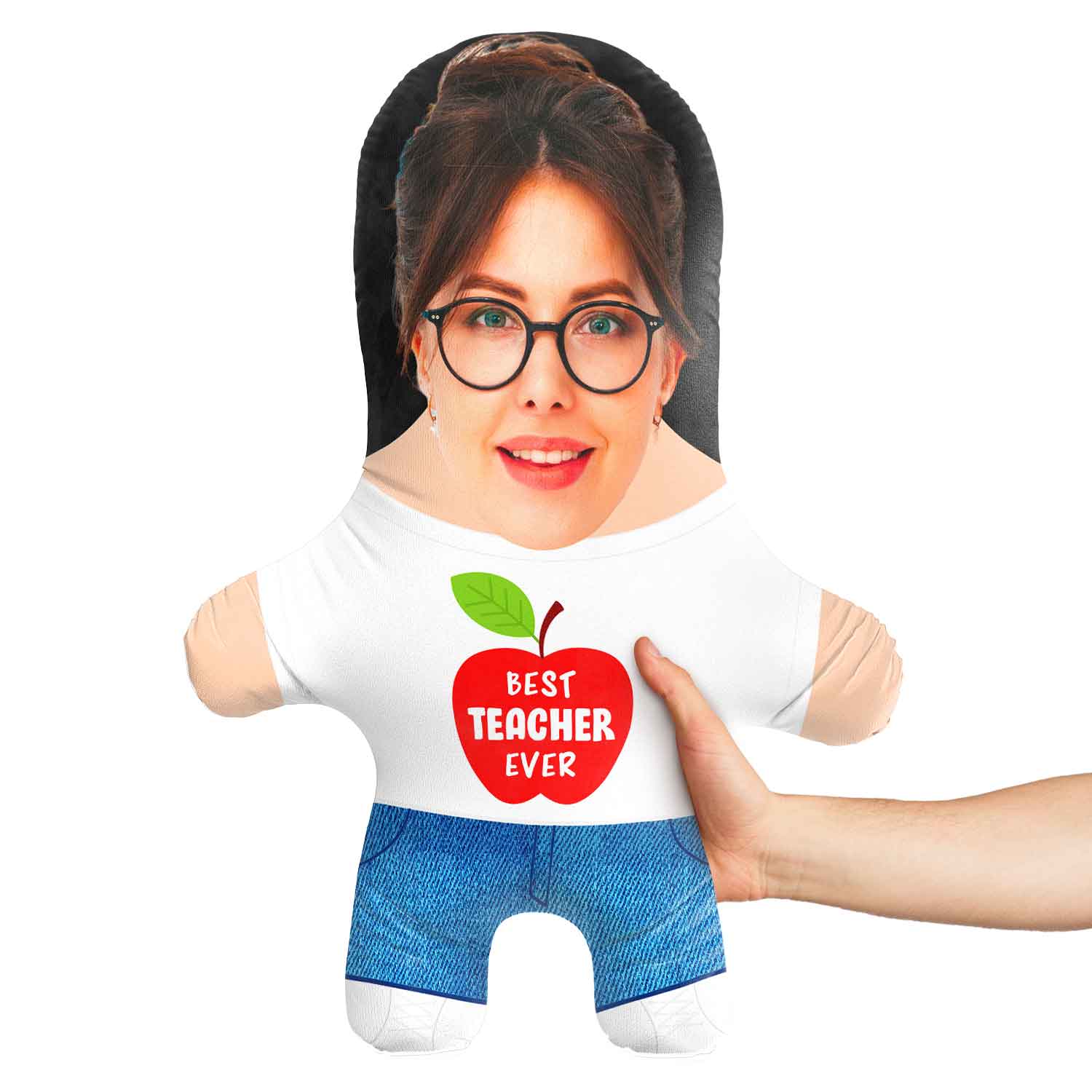 Best Teacher Ever Face Pillow