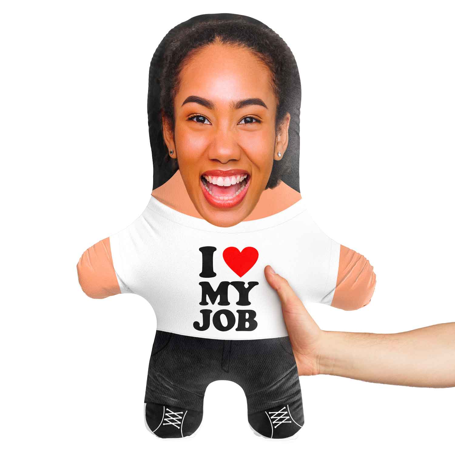 I Heart My Job Face Pillow