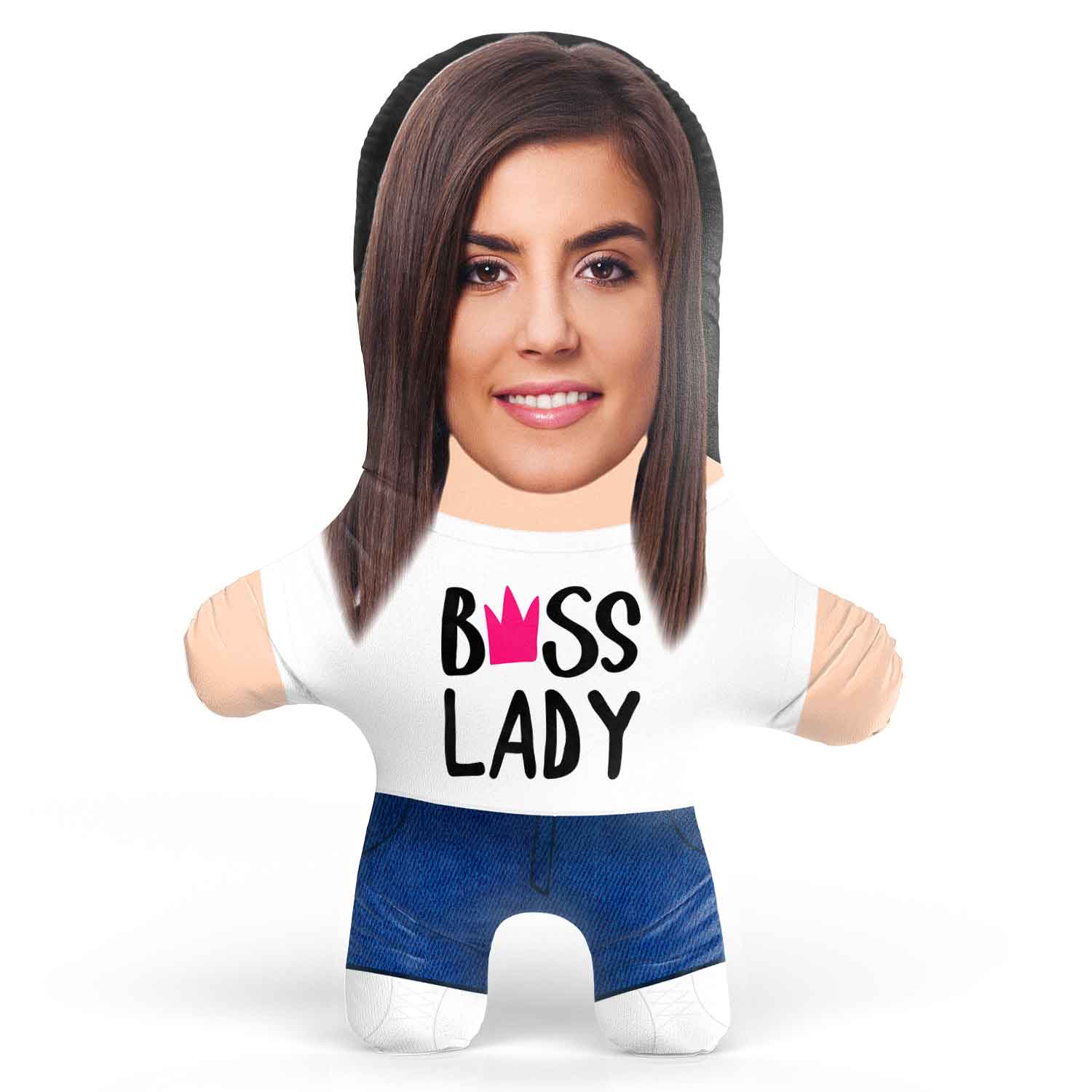 Boss Lady Face Pillow