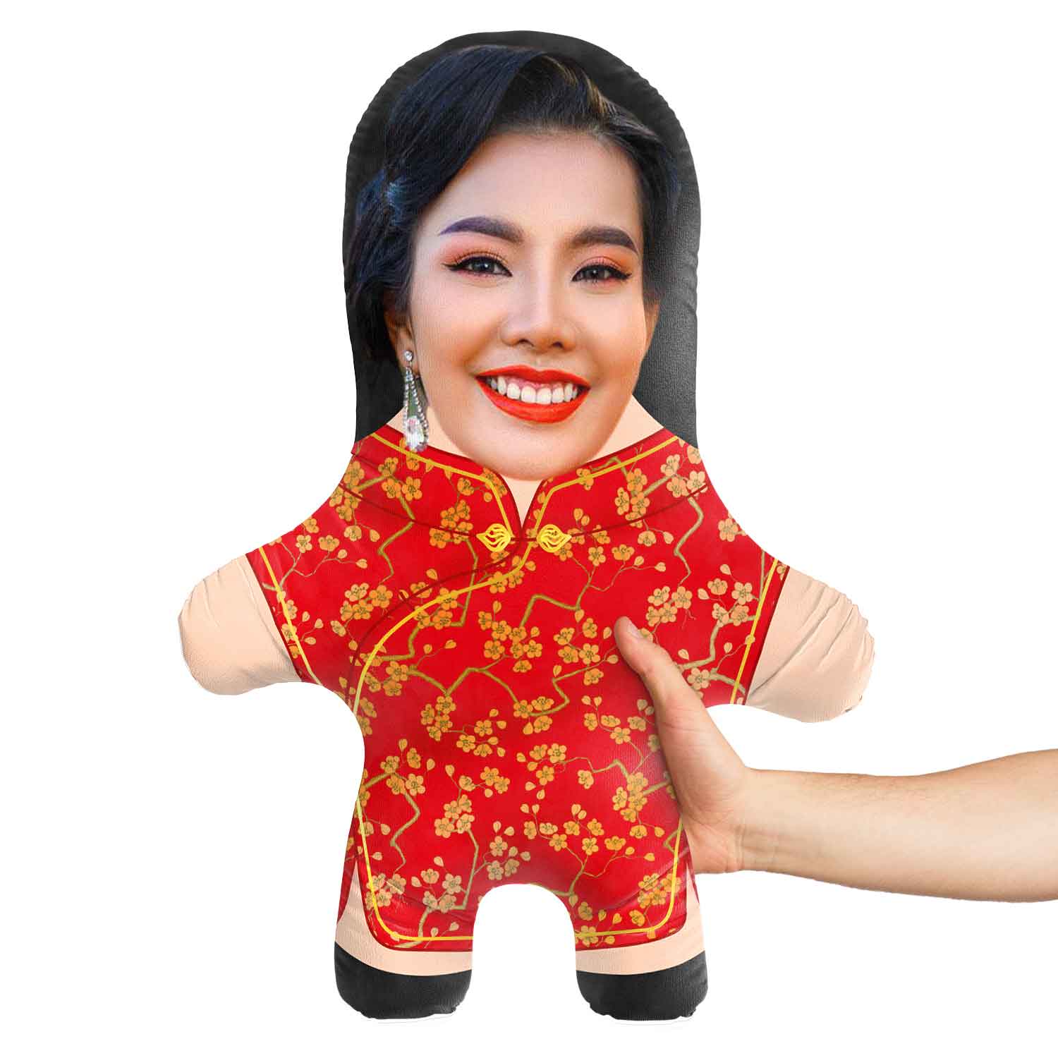 Chinese Dress Face Pillow