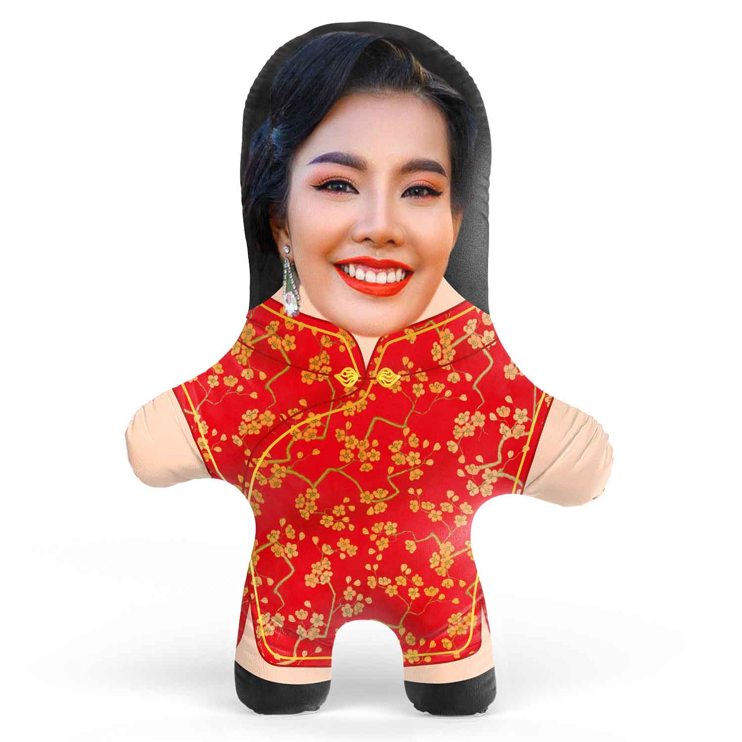 Chinese Dress Face Pillow
