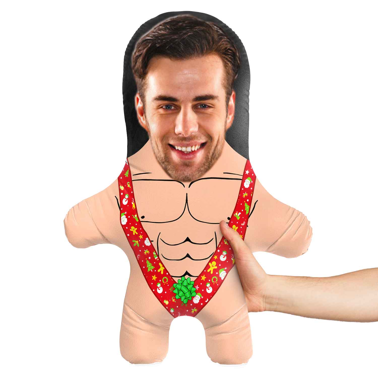 Christmas Mankini Face Pillow