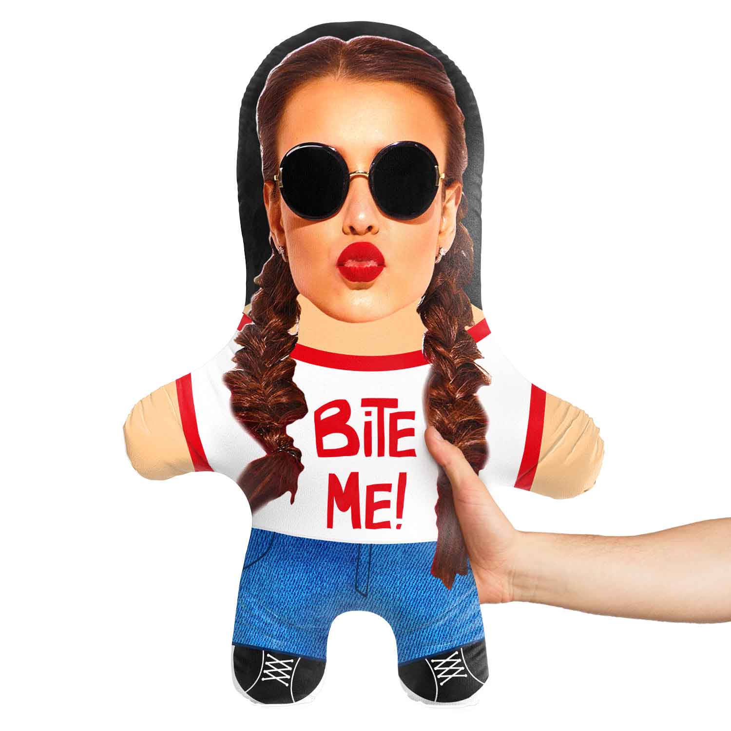 Bite Me Face Pillow