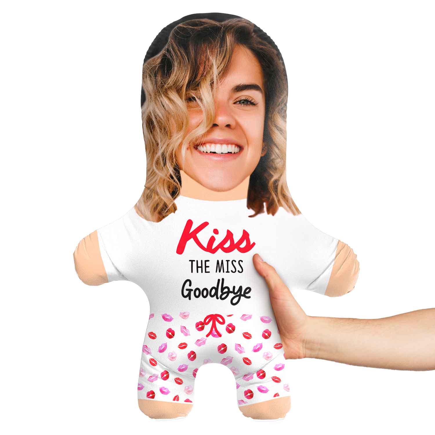 Kiss the Miss Goodbye Face Pillow