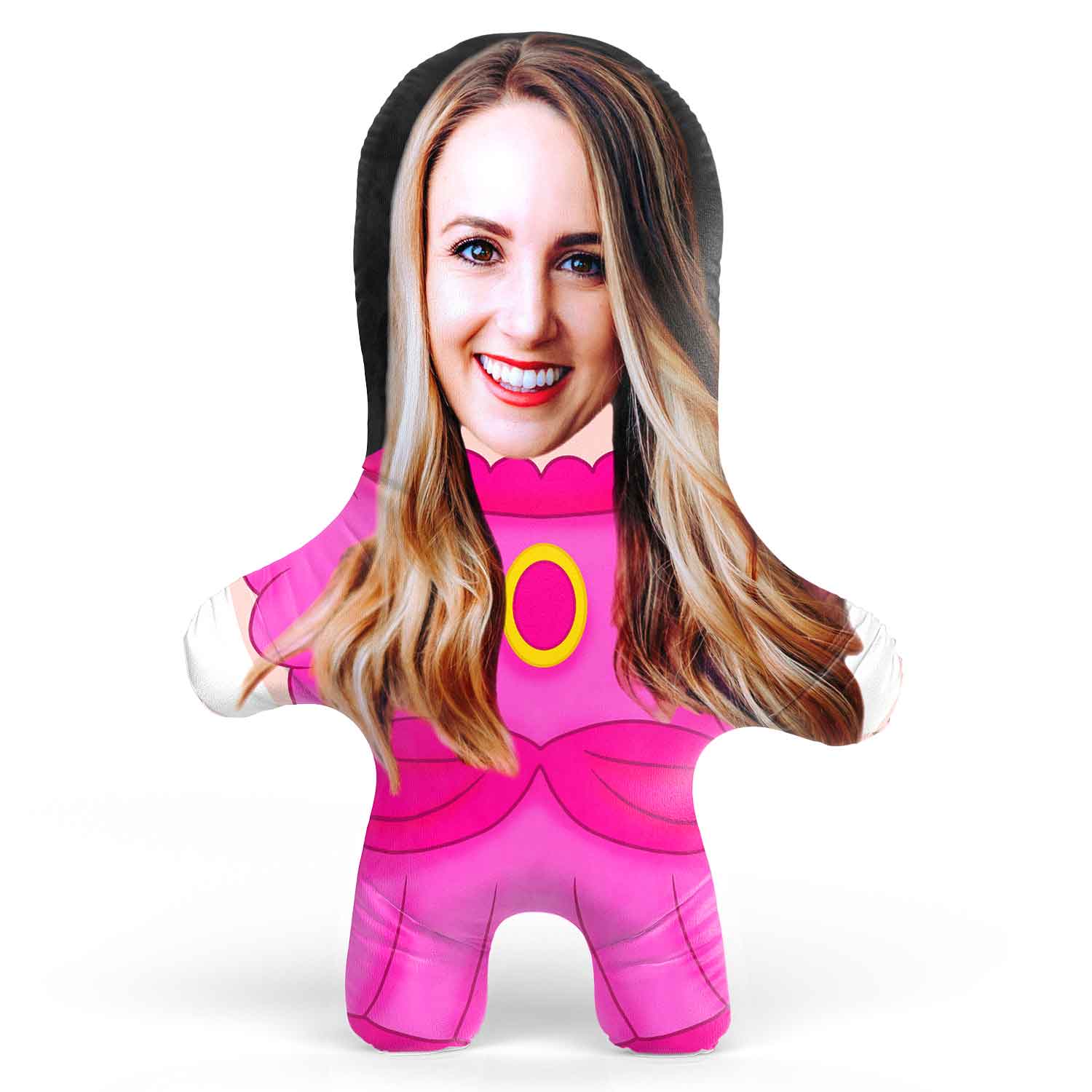 Princess Peach Face Pillow