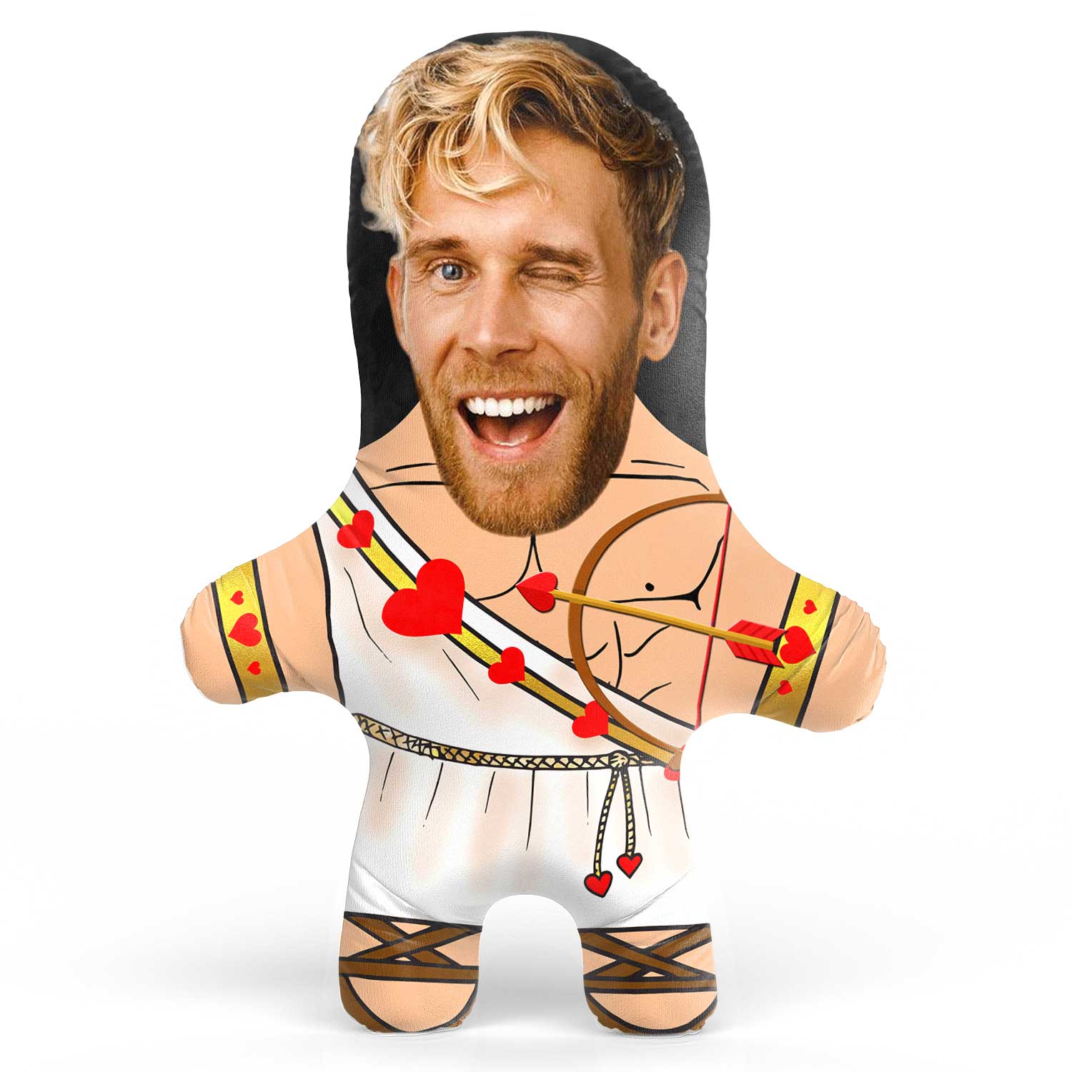 Cupid Guy Face Pillow