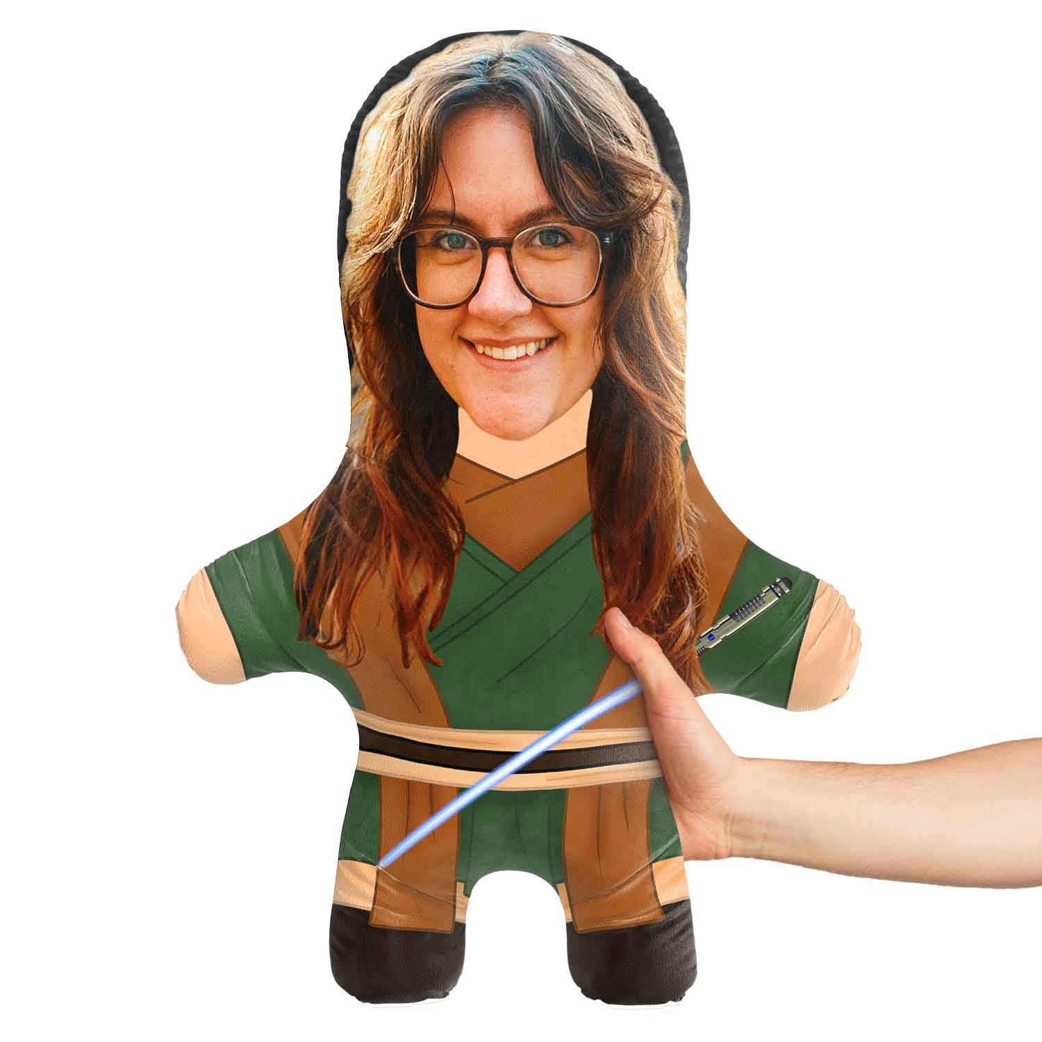 Female Space Fighter Face Pillow