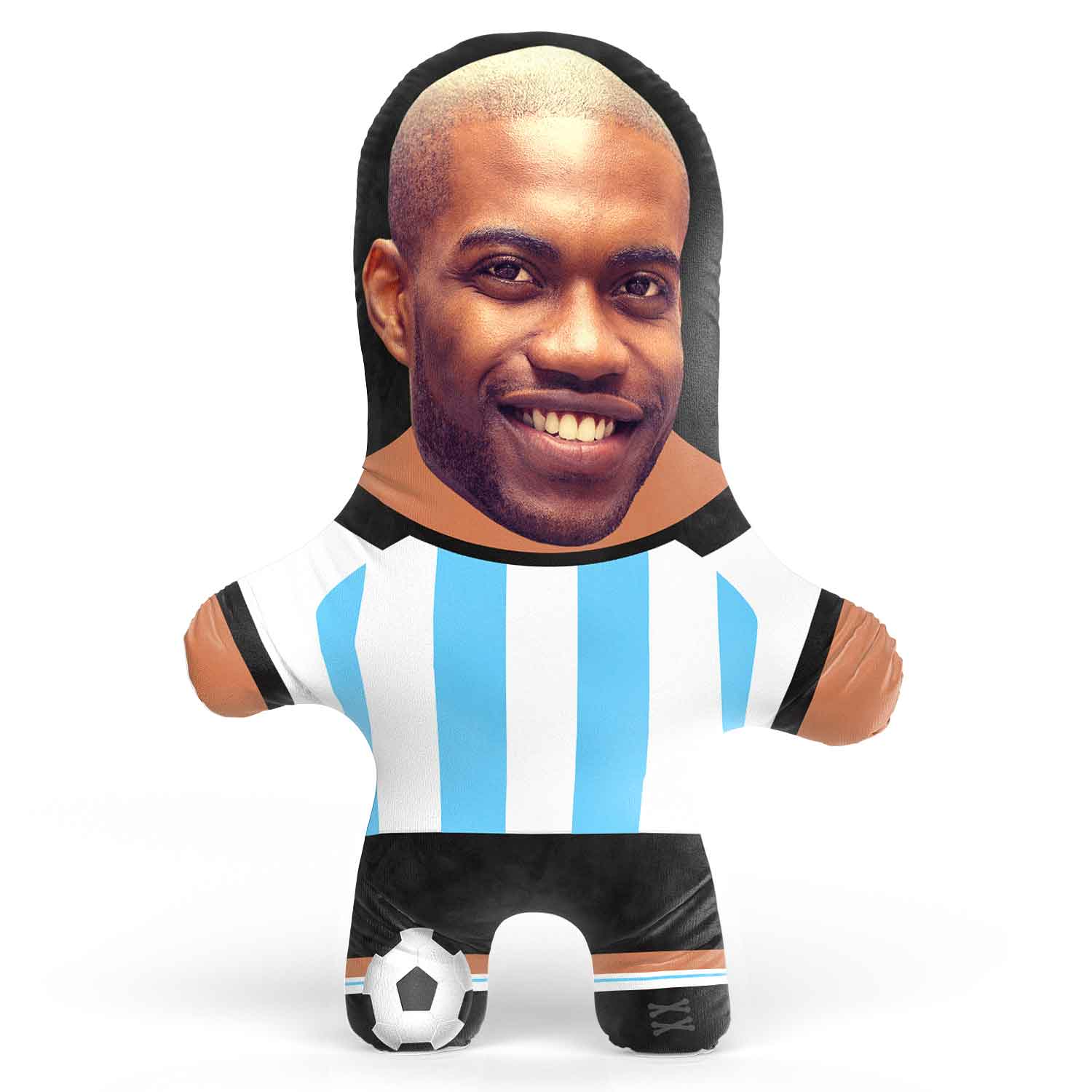 Argentina Soccer Face Pillow