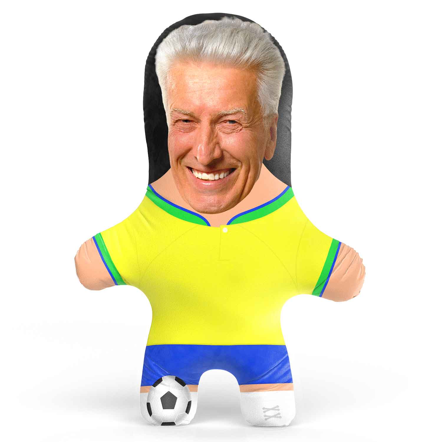 Brazil Soccer Face Pillow