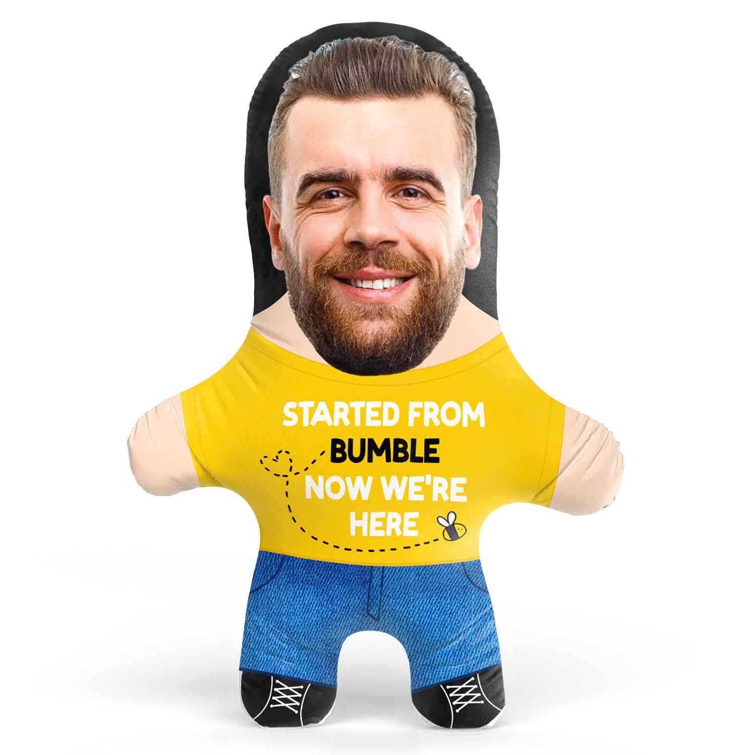 Started From Bumble Face Pillow