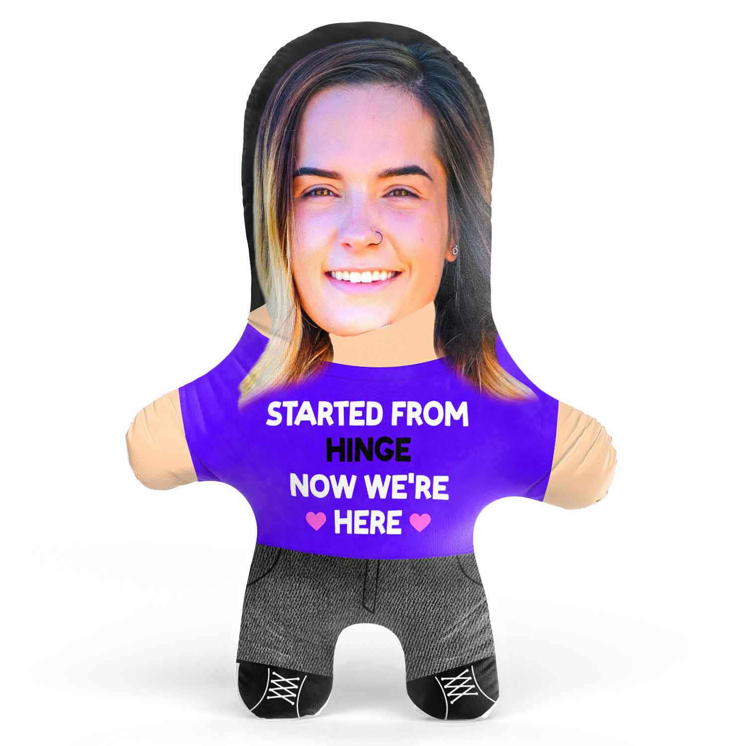 Started From Hinge Face Pillow