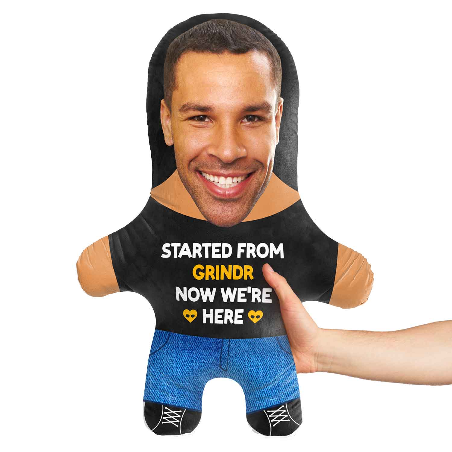 Started From Grindr Face Pillow