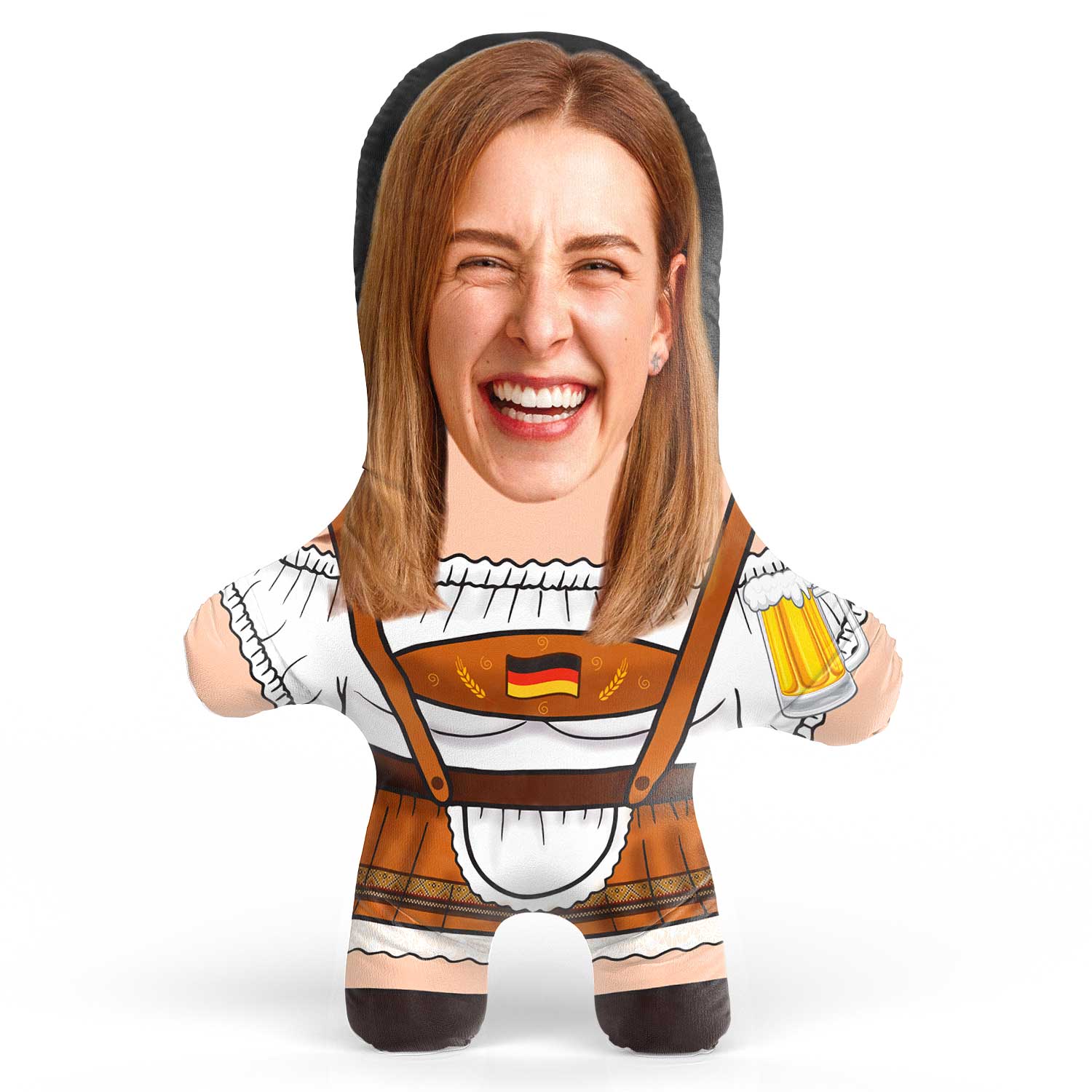 Oktoberfest Lady Face Pillow