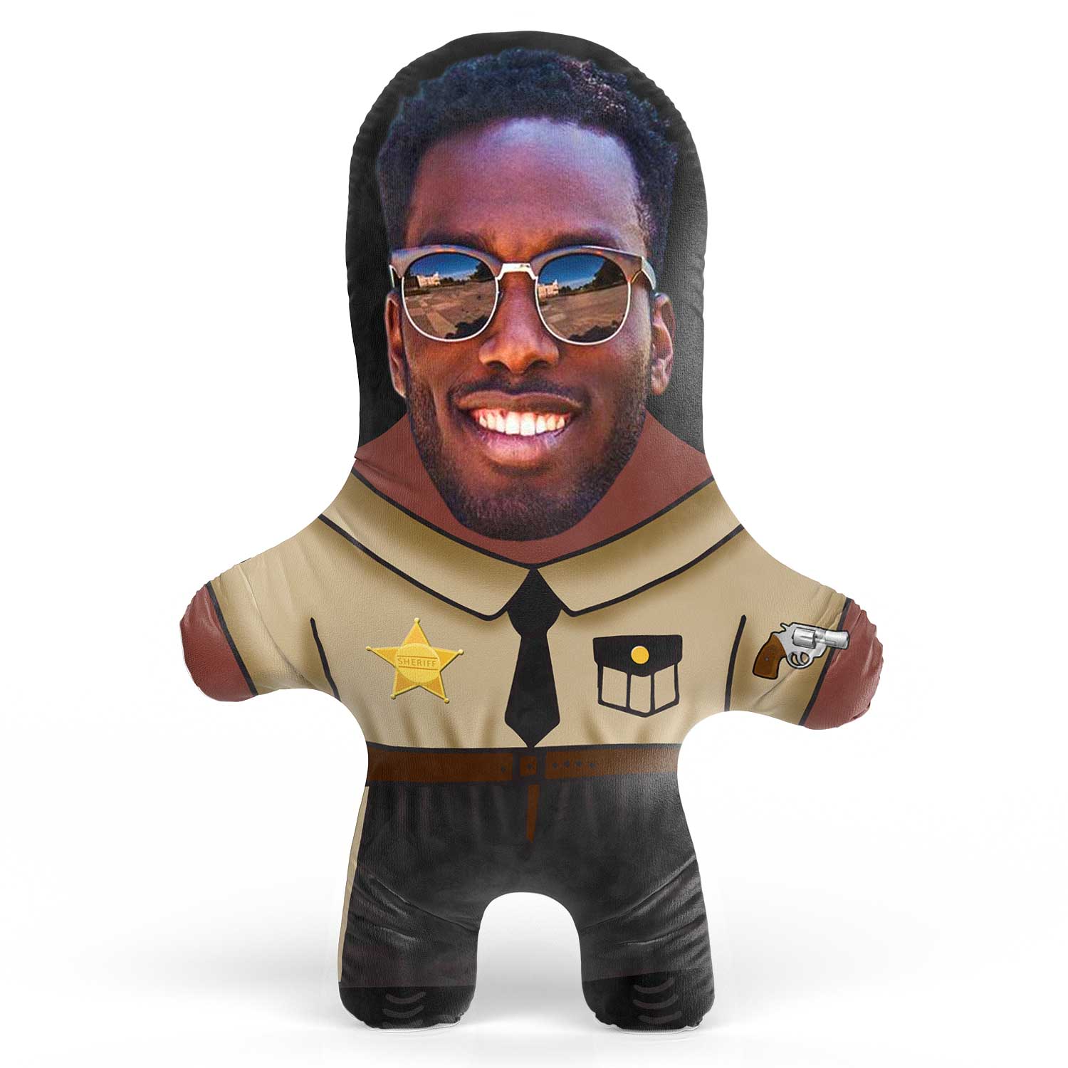 Sheriff Face Pillow
