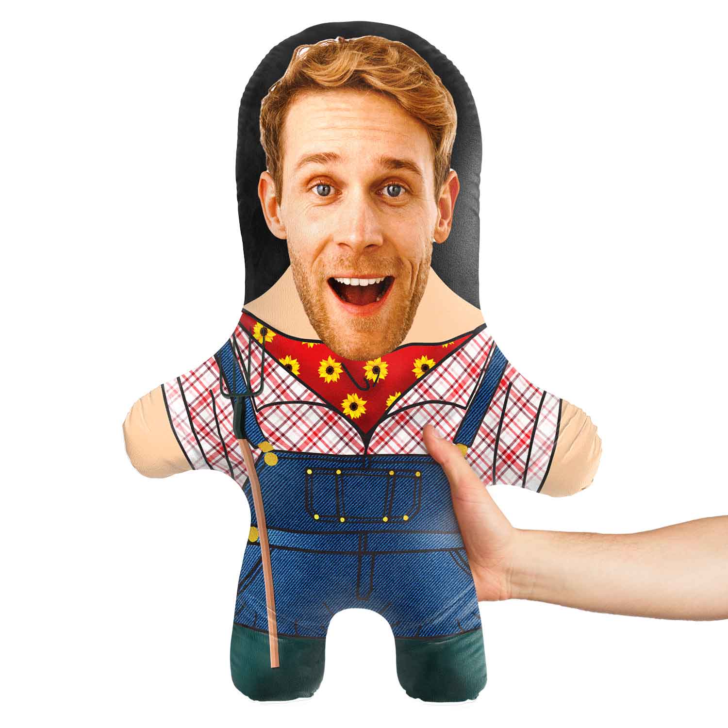 Farmer Face Pillow