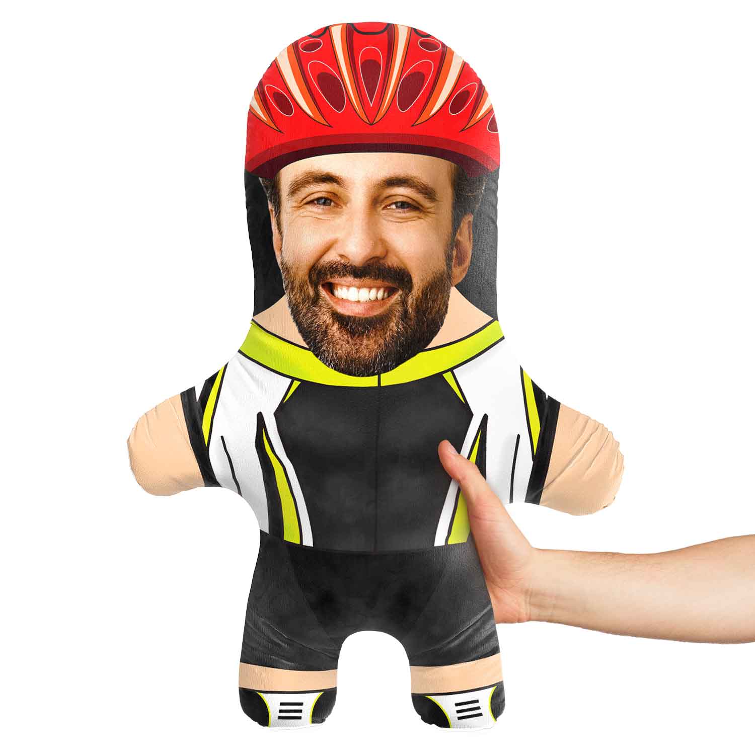 Cyclist Face Pillow