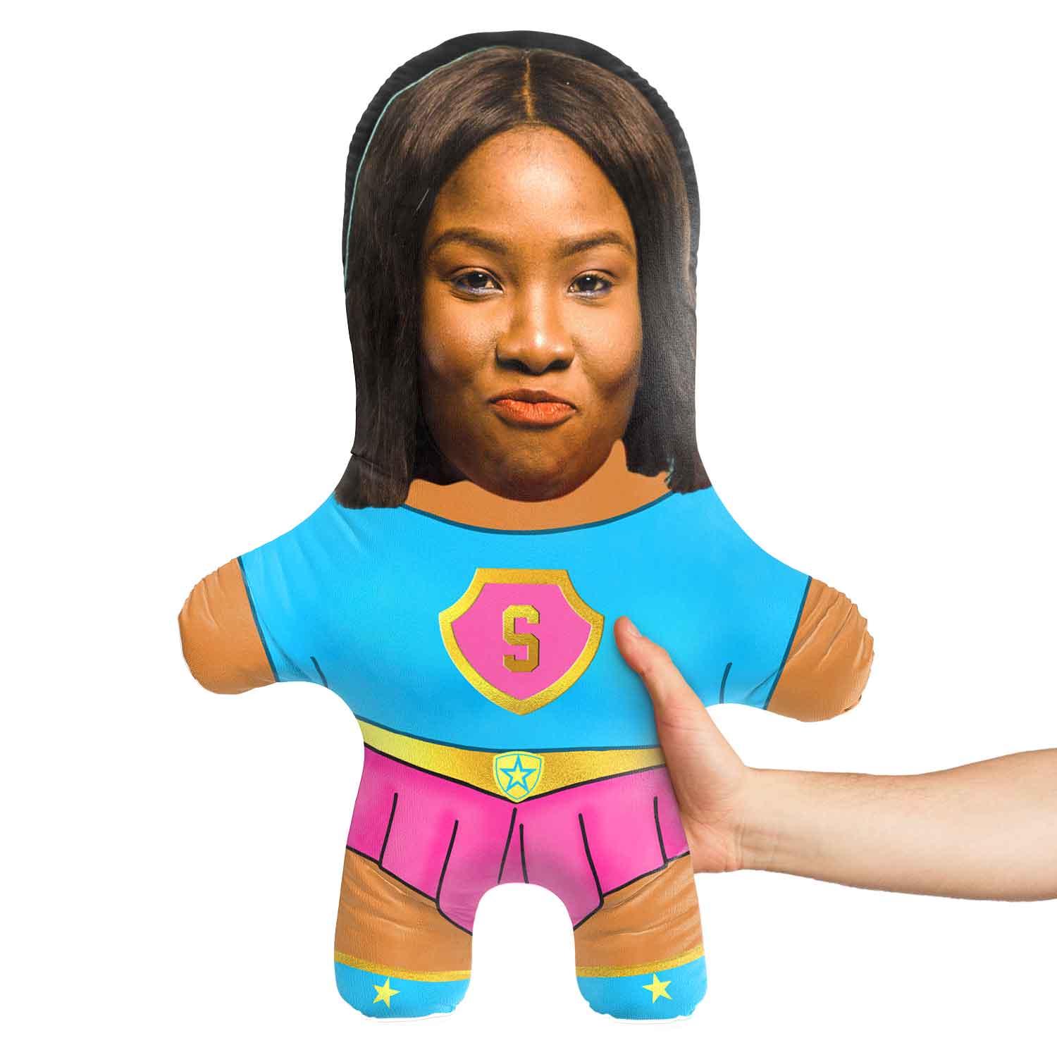 Superhero Female Face Pillow