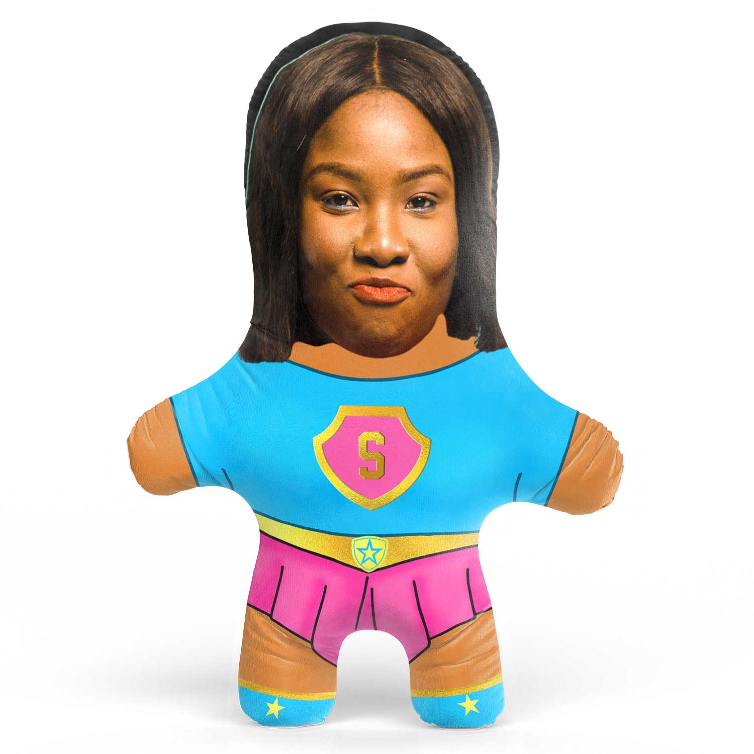 Superhero Female Face Pillow