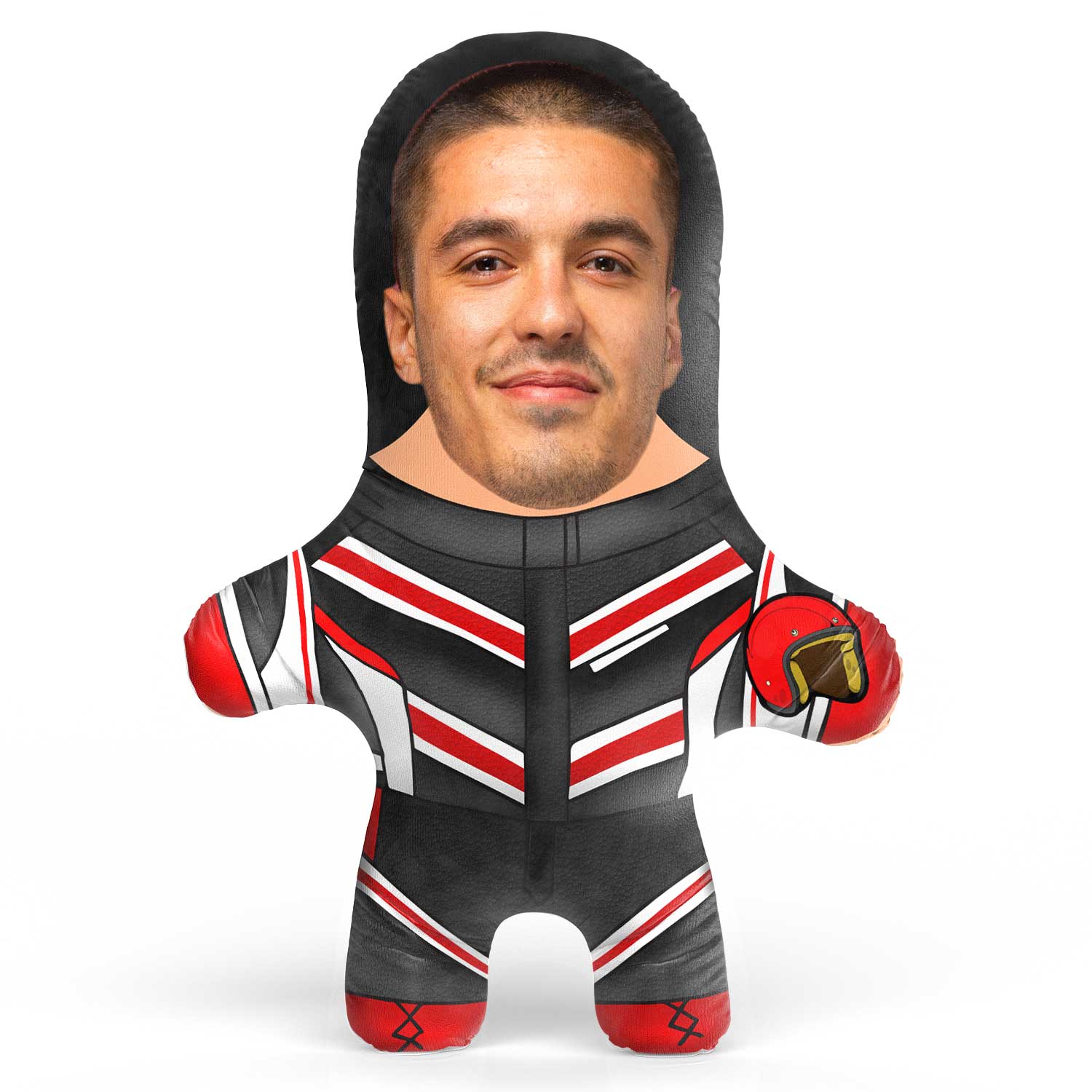 Motorcyclist Face Pillow