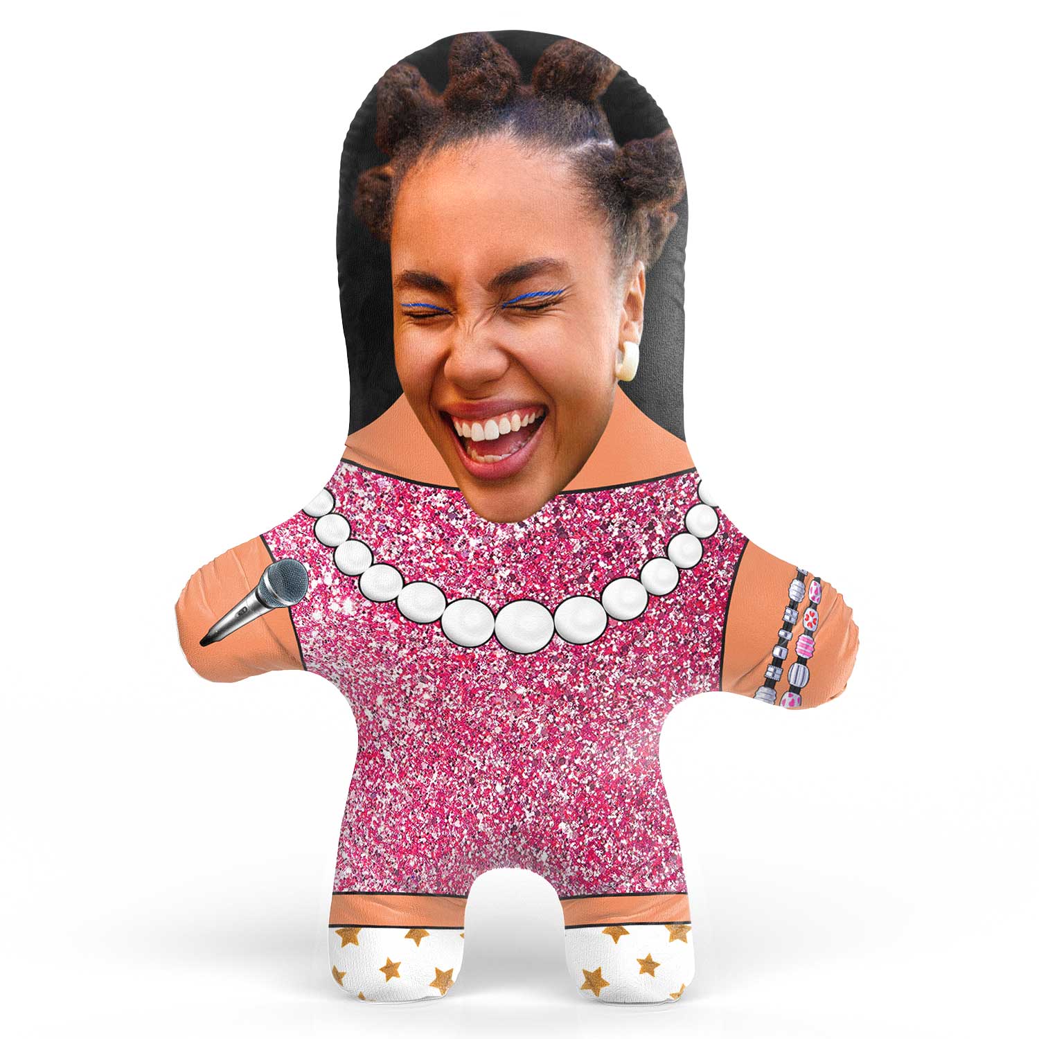 Singer Female Dress Face Pillow