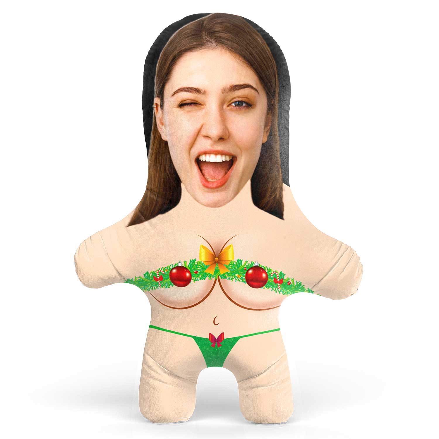 Tinsel Tits Face Pillow