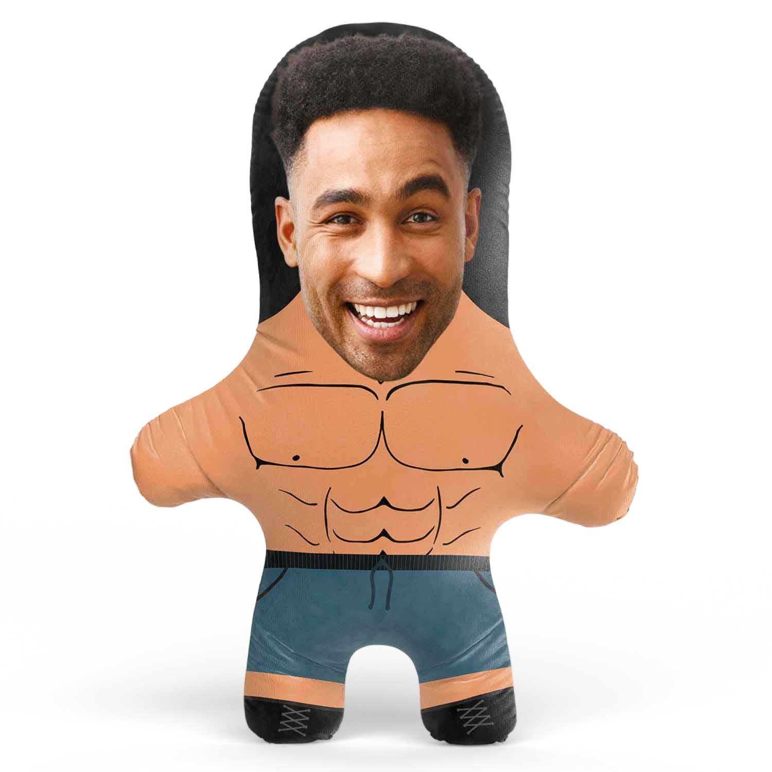 Gym Hunk Face Pillow