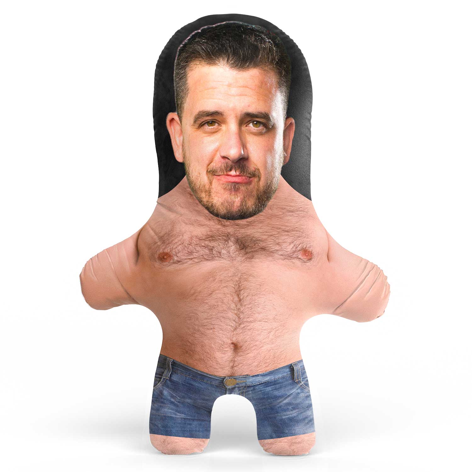 Hairy Man Face Pillow