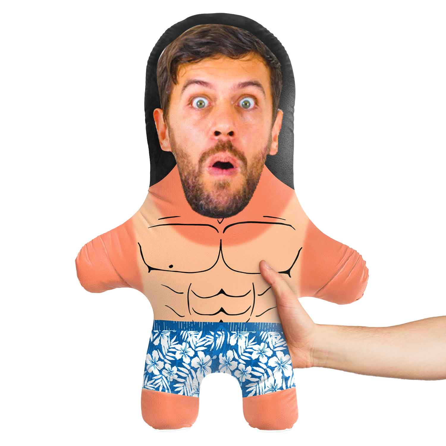 Male Sunburnt Face Pillow
