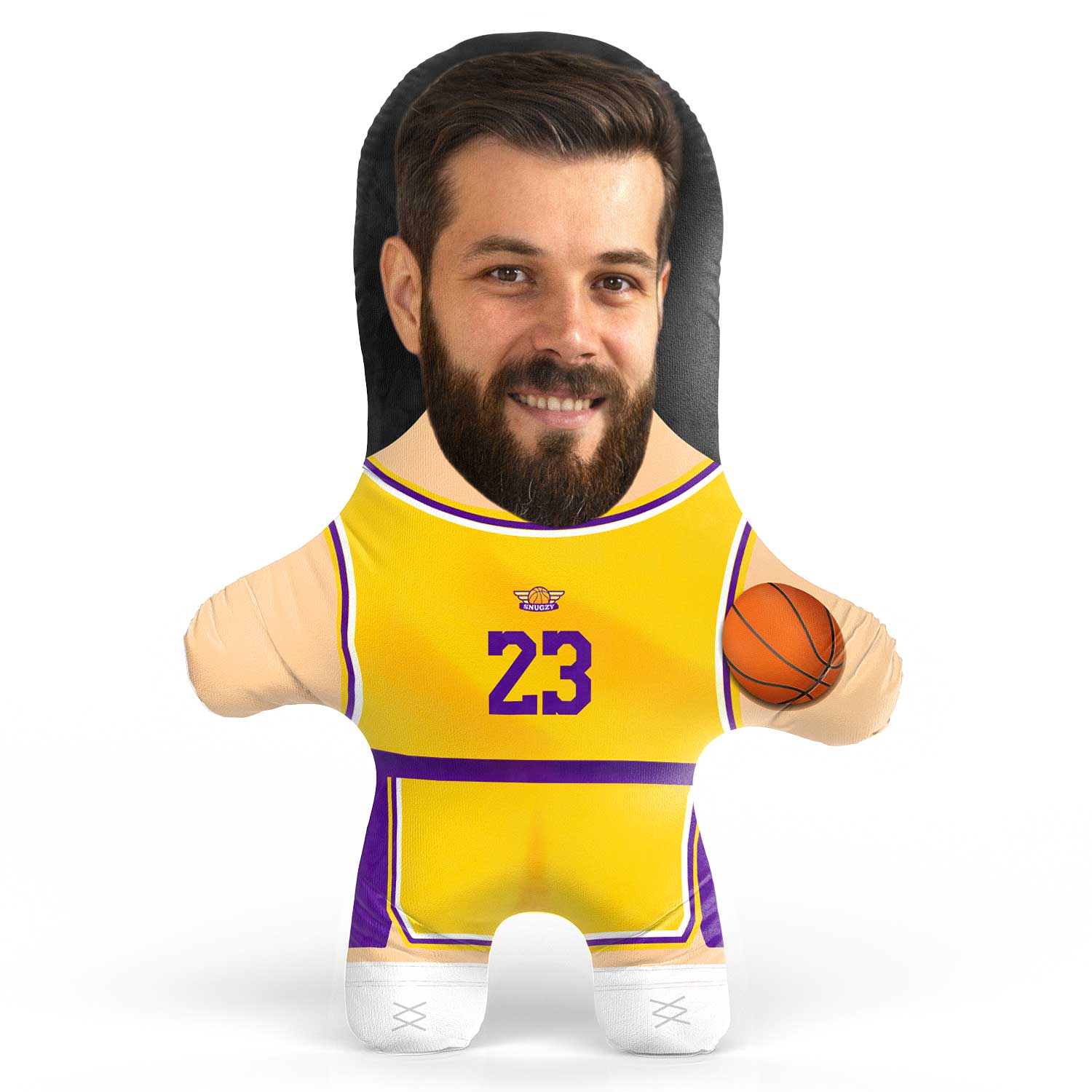 LA Basketball Face Pillow