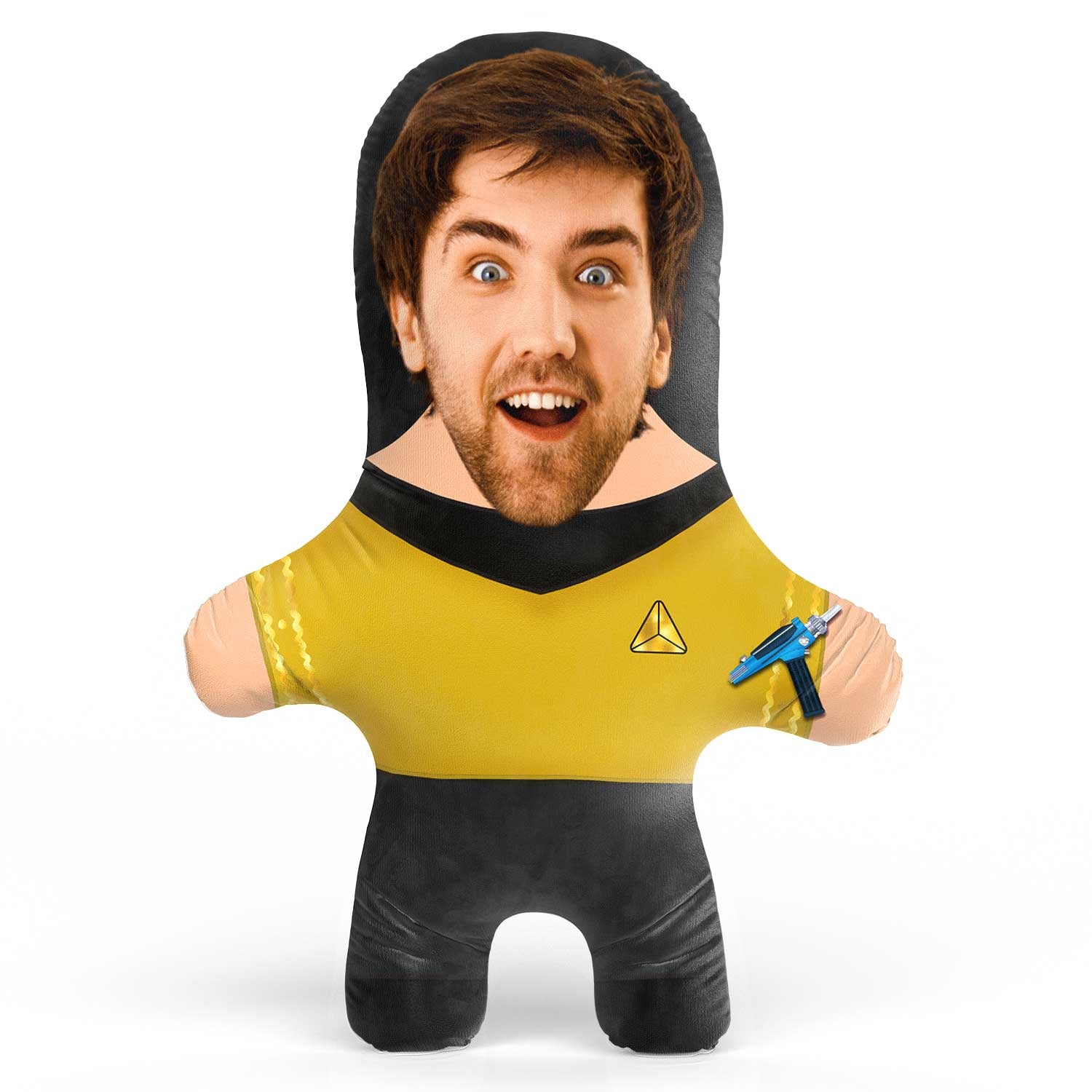 Male Star Gold Face Pillow