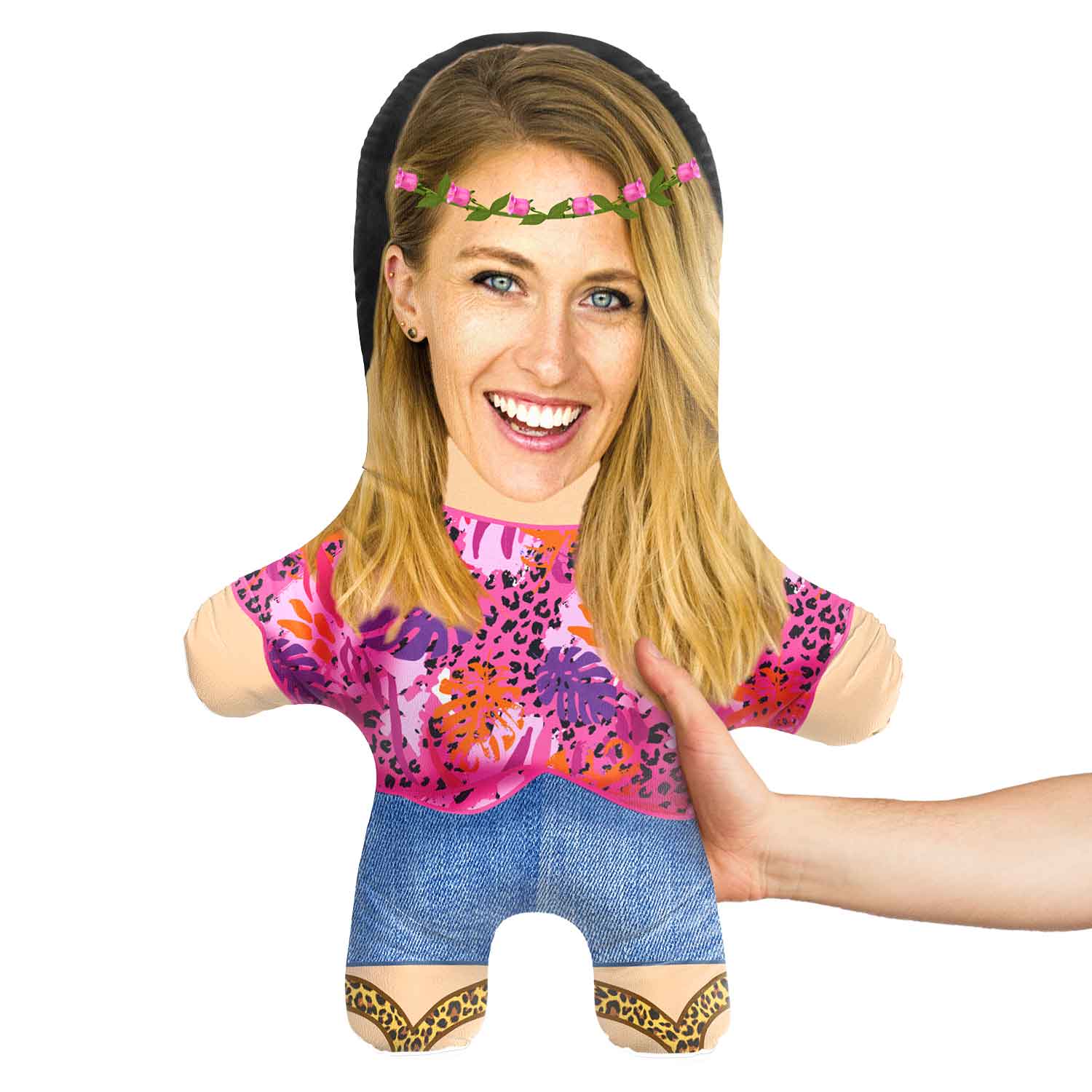 Tiger Lady Face Pillow
