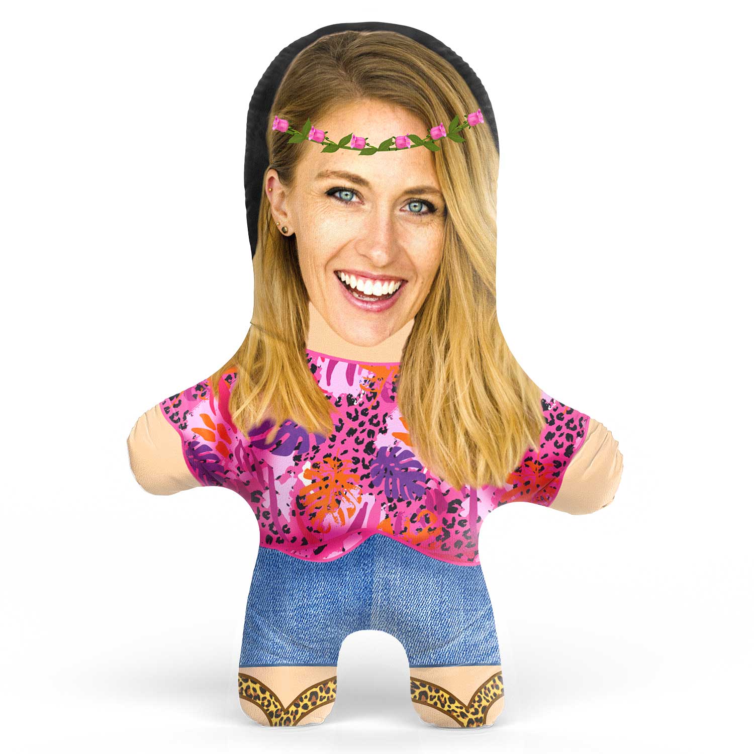 Tiger Lady Face Pillow