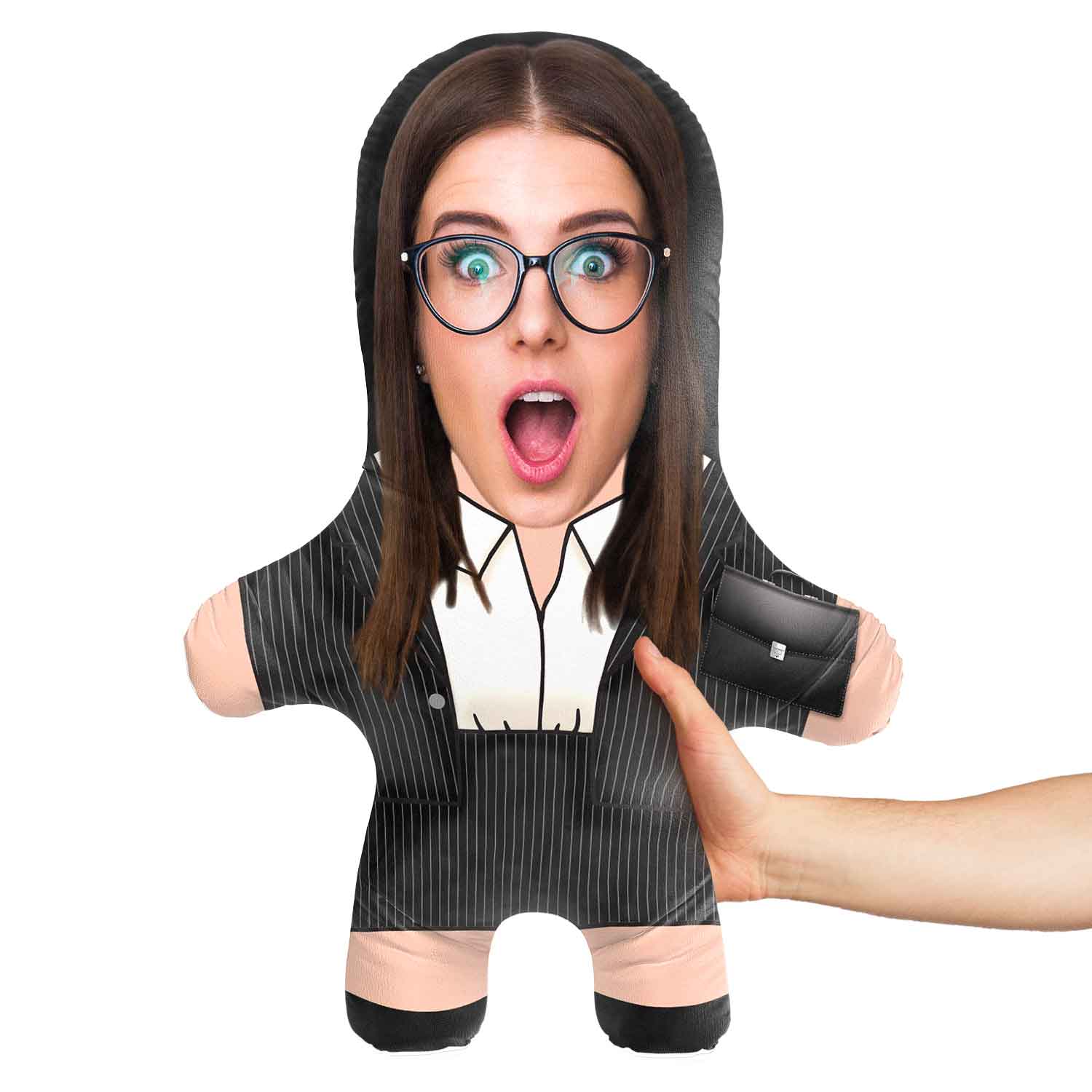 Female Lawyer Face Pillow
