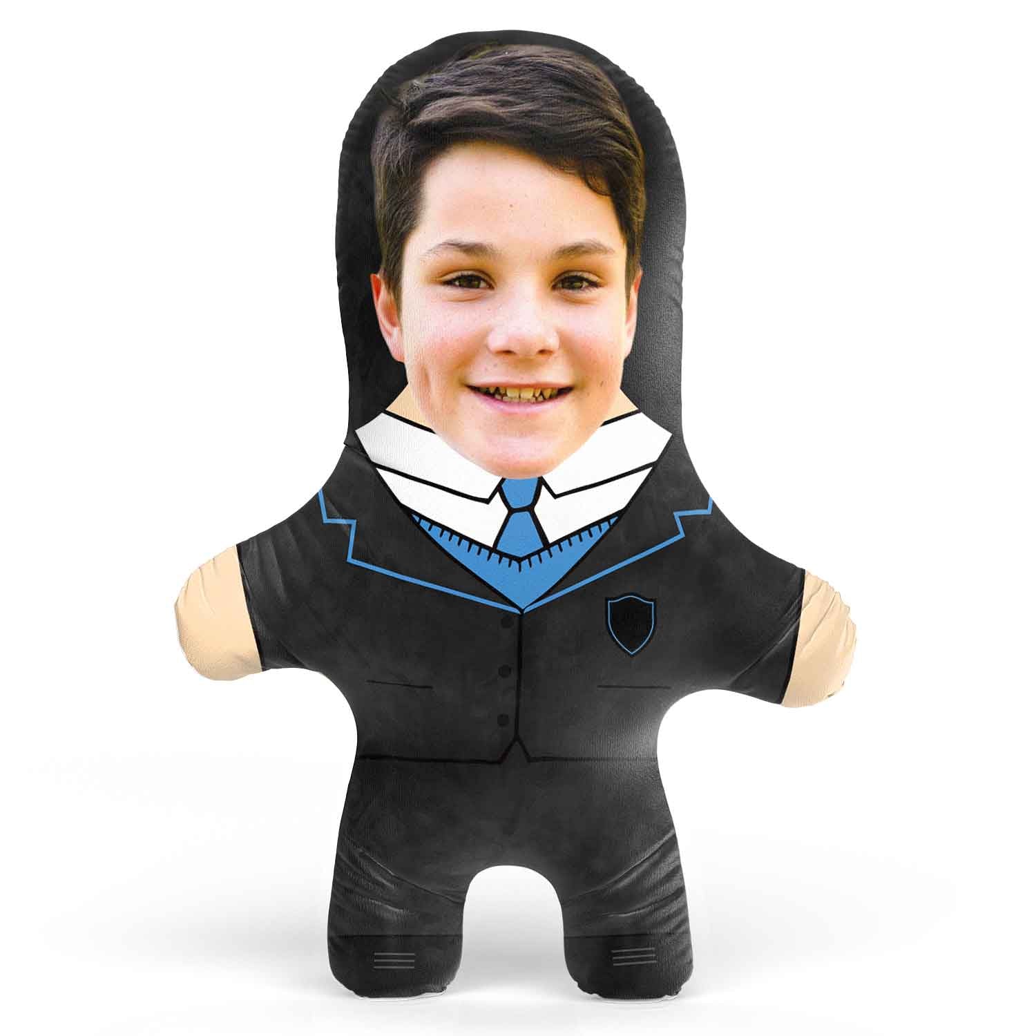 School Boy Face Pillow